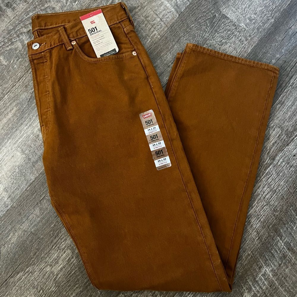 Levi's 501 Original Straight Leg Jeans-‎ Size 34x32
